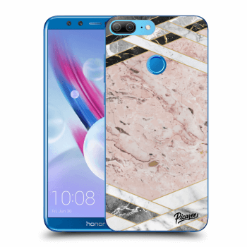 Etui na Honor 9 Lite - Pink geometry