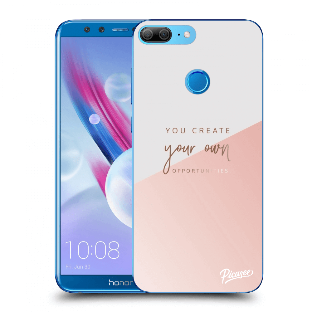 Picasee silikonowe czarne etui na Honor 9 Lite - You create your own opportunities