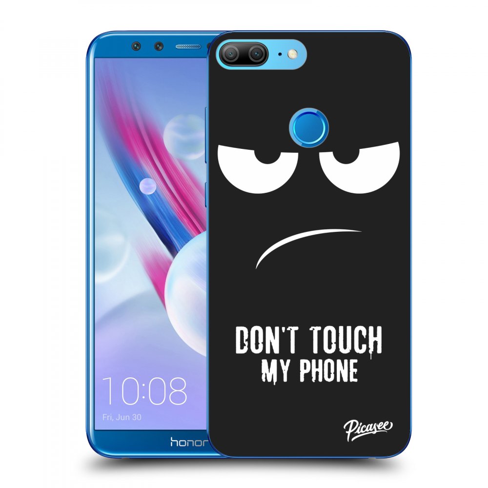 Picasee silikonowe czarne etui na Honor 9 Lite - Don't Touch My Phone