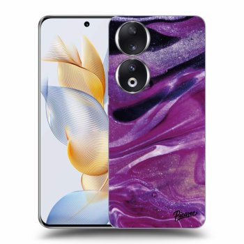 Etui na Honor 90 5G - Purple glitter