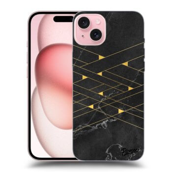 Etui na Apple iPhone 15 - Gold Minimal