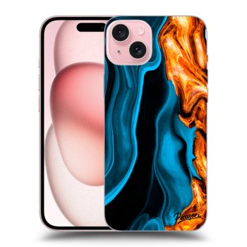 Etui na Apple iPhone 15 - Gold blue