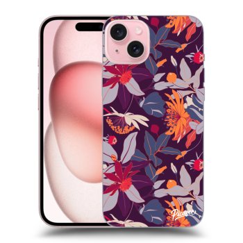 Etui na Apple iPhone 15 - Purple Leaf