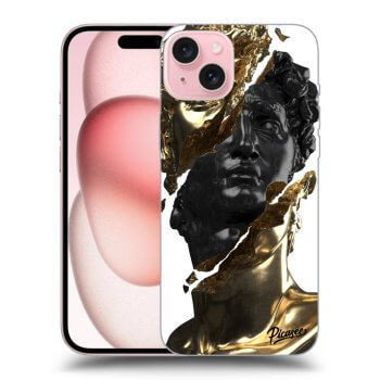 Etui na Apple iPhone 15 - Gold - Black
