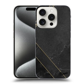 Etui na Apple iPhone 15 Pro - Black tile