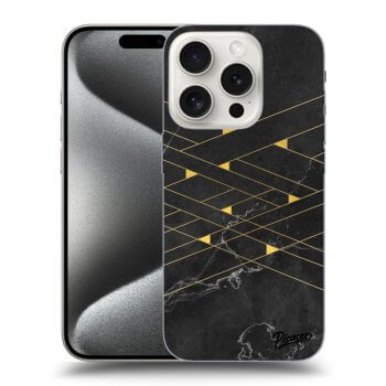 Etui na Apple iPhone 15 Pro - Gold Minimal