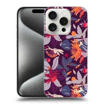Etui na Apple iPhone 15 Pro - Purple Leaf