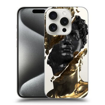 Etui na Apple iPhone 15 Pro - Gold - Black