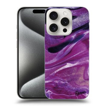 Etui na Apple iPhone 15 Pro - Purple glitter