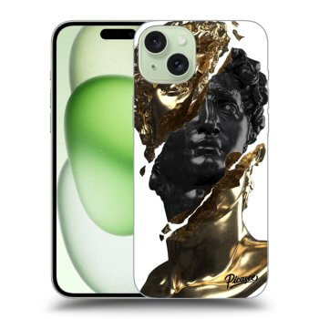 Etui na Apple iPhone 15 Plus - Gold - Black