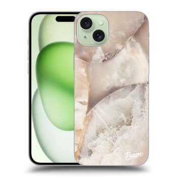 Etui na Apple iPhone 15 Plus - Cream marble