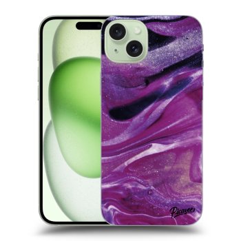 Etui na Apple iPhone 15 Plus - Purple glitter