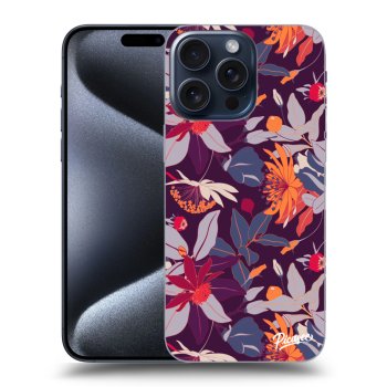 Etui na Apple iPhone 15 Pro Max - Purple Leaf