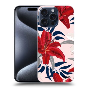 Etui na Apple iPhone 15 Pro Max - Red Lily