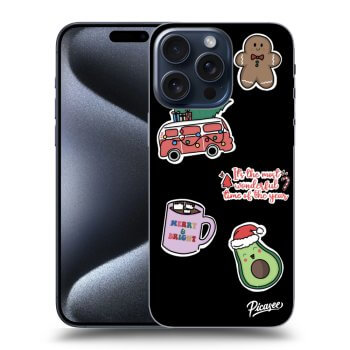 Etui na Apple iPhone 15 Pro Max - Christmas Stickers