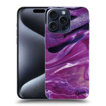 Etui na Apple iPhone 15 Pro Max - Purple glitter