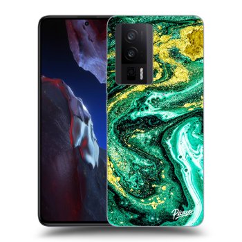 Etui na Xiaomi Poco F5 Pro 5G - Green Gold