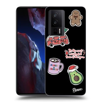 Etui na Xiaomi Poco F5 Pro 5G - Christmas Stickers