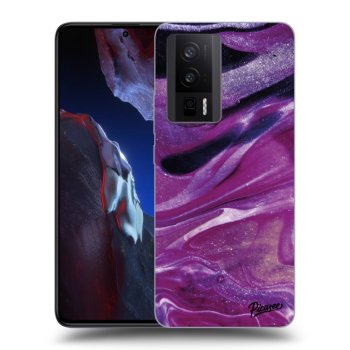 Etui na Xiaomi Poco F5 Pro 5G - Purple glitter