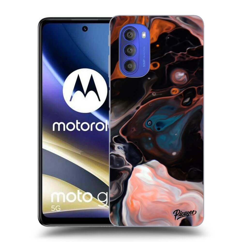 Picasee silikonowe czarne etui na Motorola Moto G51 - Cream