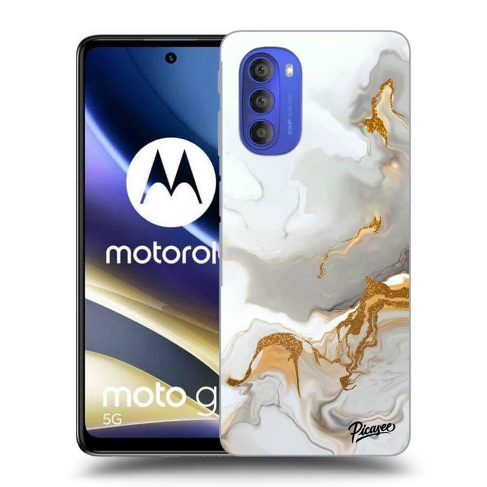 Picasee silikonowe czarne etui na Motorola Moto G51 - Her