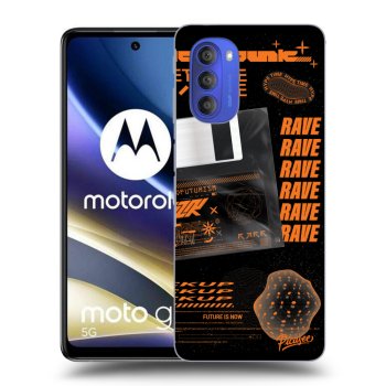 Picasee silikonowe czarne etui na Motorola Moto G51 - RAVE