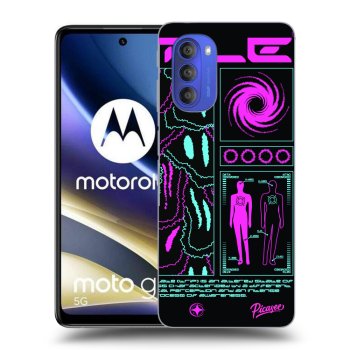 Picasee silikonowe czarne etui na Motorola Moto G51 - HYPE SMILE