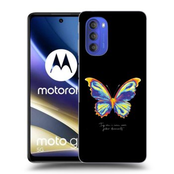 Picasee silikonowe czarne etui na Motorola Moto G51 - Diamanty Black