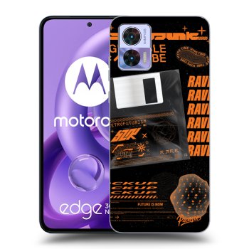 Picasee silikonowe czarne etui na Motorola Edge 30 Neo - RAVE