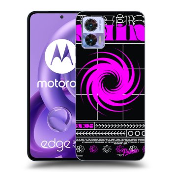 Picasee silikonowe czarne etui na Motorola Edge 30 Neo - SHINE