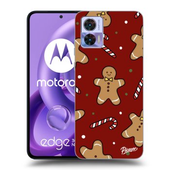 Picasee silikonowe czarne etui na Motorola Edge 30 Neo - Gingerbread 2