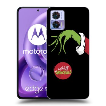 Picasee silikonowe czarne etui na Motorola Edge 30 Neo - Grinch
