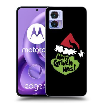 Picasee silikonowe czarne etui na Motorola Edge 30 Neo - Grinch 2