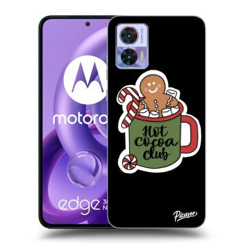 Picasee silikonowe czarne etui na Motorola Edge 30 Neo - Hot Cocoa Club
