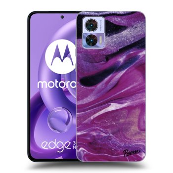 Etui na Motorola Edge 30 Neo - Purple glitter