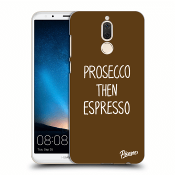 Picasee silikonowe mleczne etui do Huawei Mate 10 Lite - Prosecco then espresso