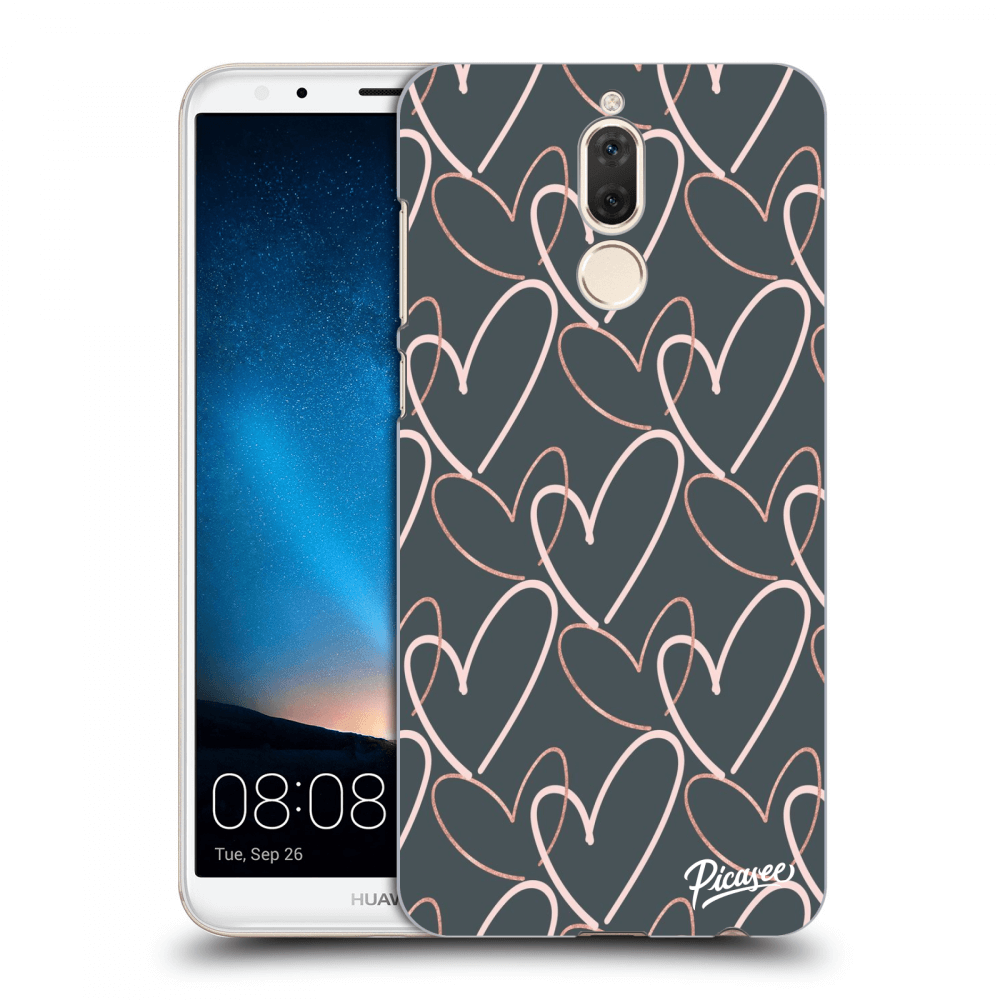 Picasee silikonowe przeźroczyste etui na Huawei Mate 10 Lite - Lots of love