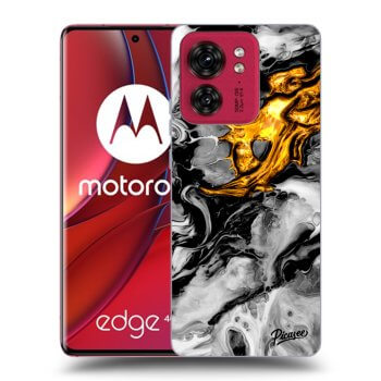 Etui na Motorola Edge 40 - Black Gold 2