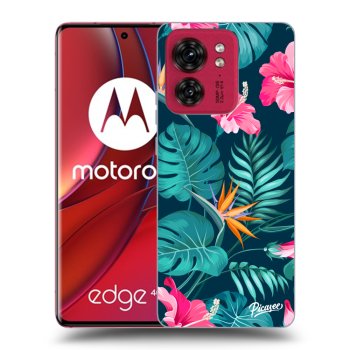 Etui na Motorola Edge 40 - Pink Monstera