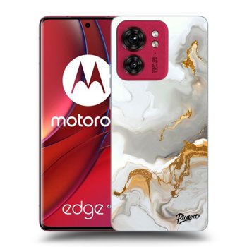 Picasee silikonowe czarne etui na Motorola Edge 40 - Her