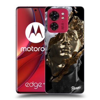 Picasee silikonowe czarne etui na Motorola Edge 40 - Trigger