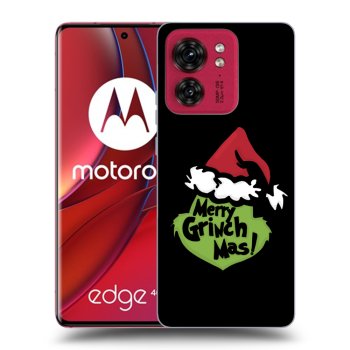 Picasee silikonowe czarne etui na Motorola Edge 40 - Grinch 2