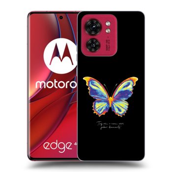 Etui na Motorola Edge 40 - Diamanty Black