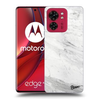 Etui na Motorola Edge 40 - White marble