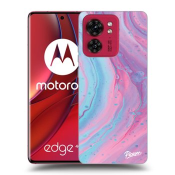 Etui na Motorola Edge 40 - Pink liquid