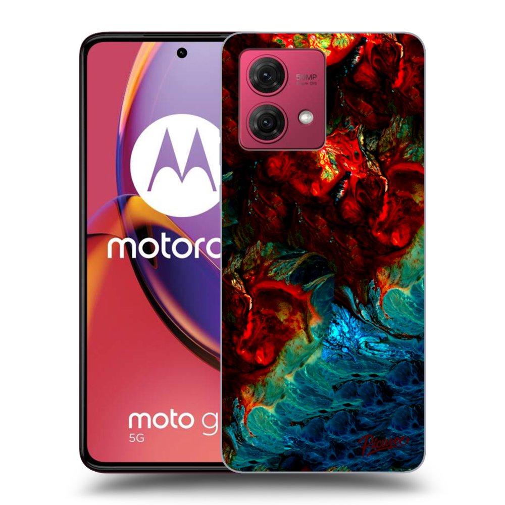 Silikonowe Czarne Etui Na Motorola Moto G84 5G - Universe