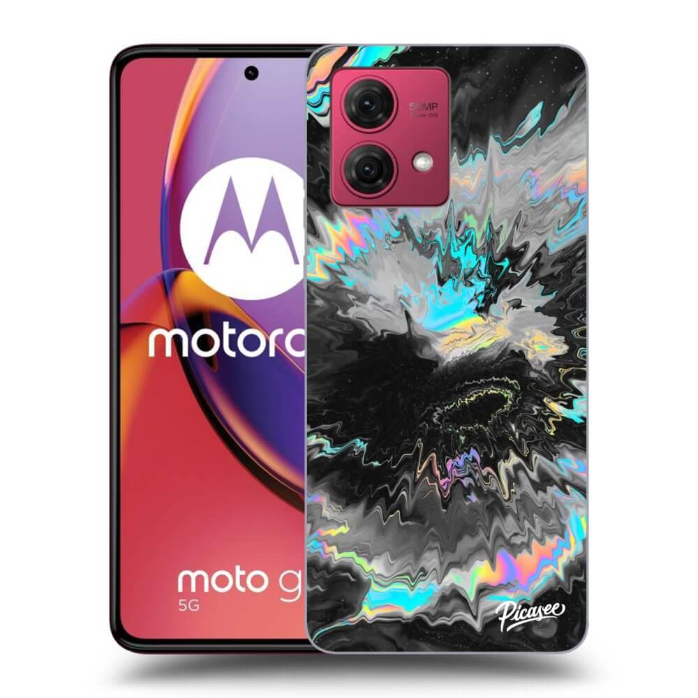 Silikonowe Czarne Etui Na Motorola Moto G84 5G - Magnetic