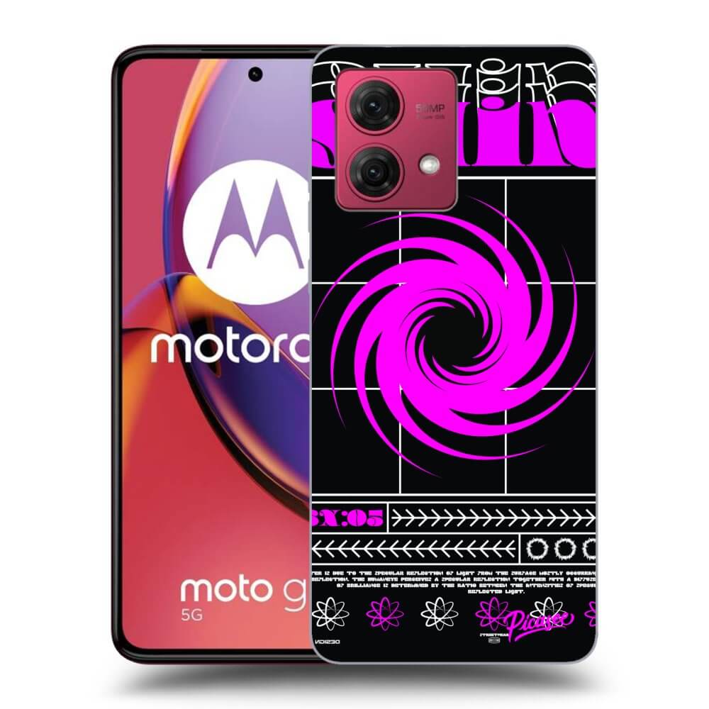 Picasee silikonowe czarne etui na Motorola Moto G84 5G - SHINE