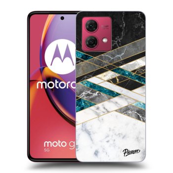Etui na Motorola Moto G84 5G - Black & White geometry