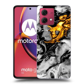Etui na Motorola Moto G84 5G - Black Gold 2